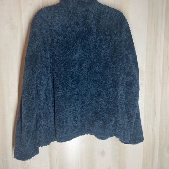 Pendleton blue fleece jacket long sleev with plaid inside, size XL - Picture 9 of 16